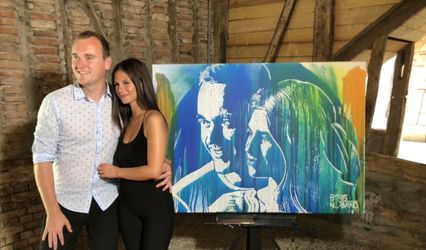 Portraits paillettes et tableaux couleurs par Boris Normand