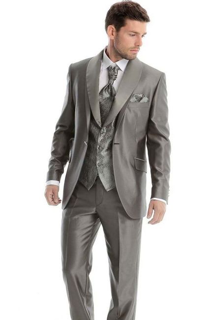 costume gris mariage homme