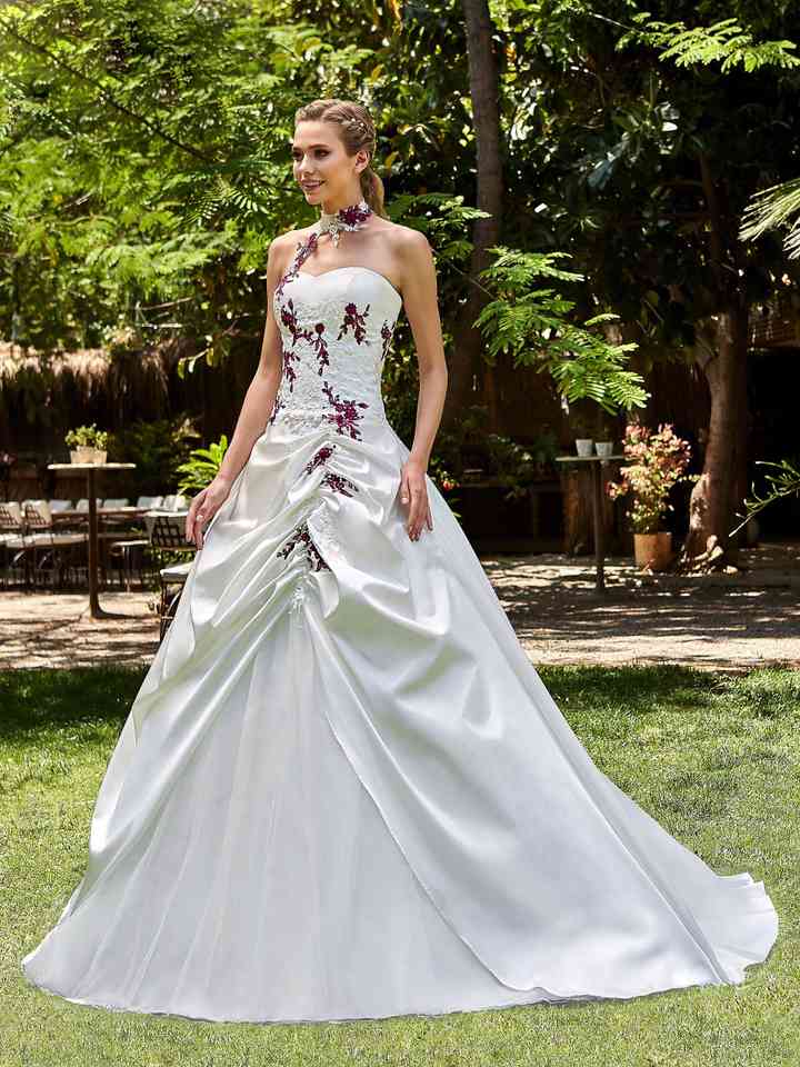 robe de mariée bicolore