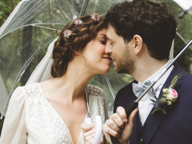 mariage sous la pluie