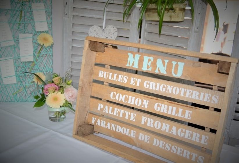 Menus de mariage champêtres 45 modèles qui illustrent la tendance