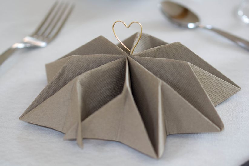 Pliage Serviette Papier Mariage