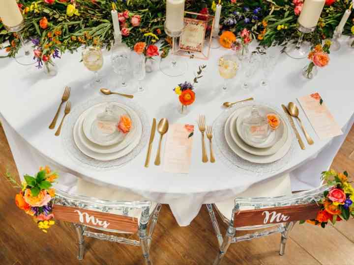 13 Decorations De Tables De Mariage Hautes En Couleur