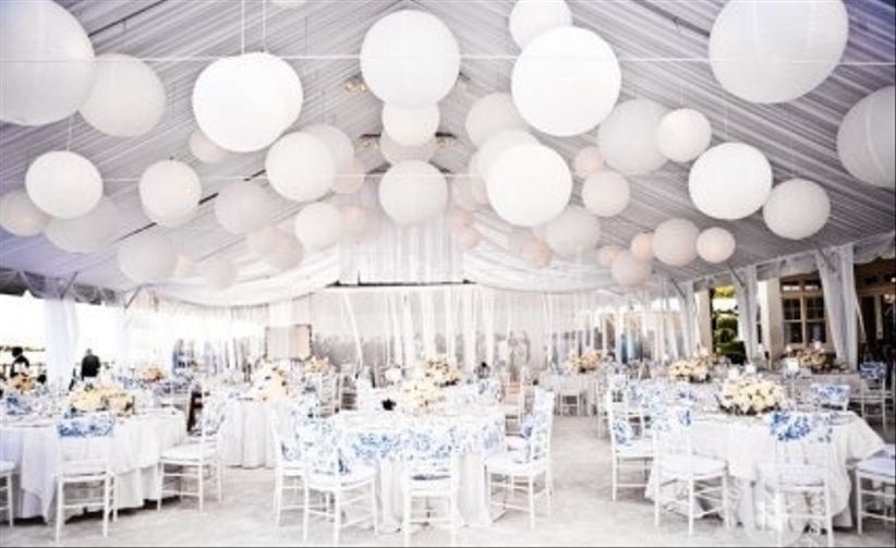 Décoration de mariage en blanc