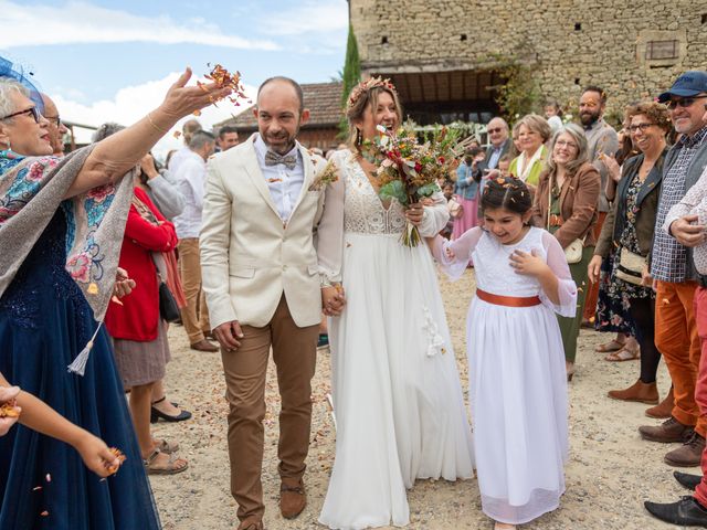 Le mariage de Alexandre et Fleur  à La Réole, Gironde 23