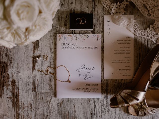 Le mariage de Zo. et Irina à Vesc, Drôme 16