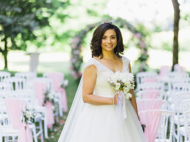 Le mariage de David et Véra à Vigeois, Corrèze 8