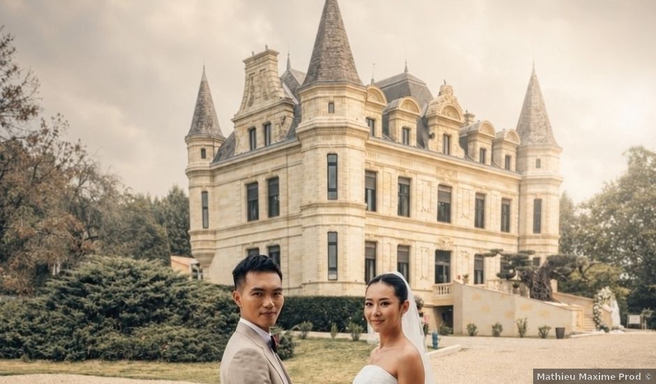Le mariage de Pengfu et Yiwen à Créon, Gironde