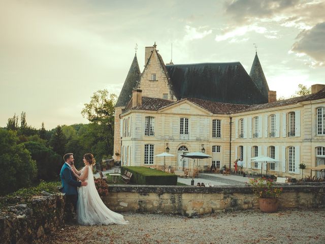 Le mariage de John et Kristina à Lamonzie-Montastruc, Dordogne 87