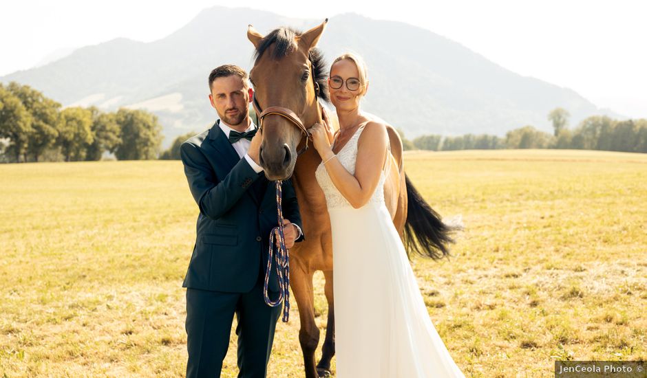 Le mariage de Nathan et Inès à Féternes, Haute-Savoie