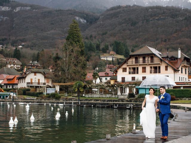 Le mariage de Julien et Judith à Talloires, Haute-Savoie 10