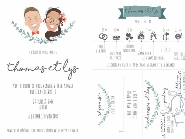 Le mariage de Lys et Thomas JOLLIVE à Amécourt, Eure 1