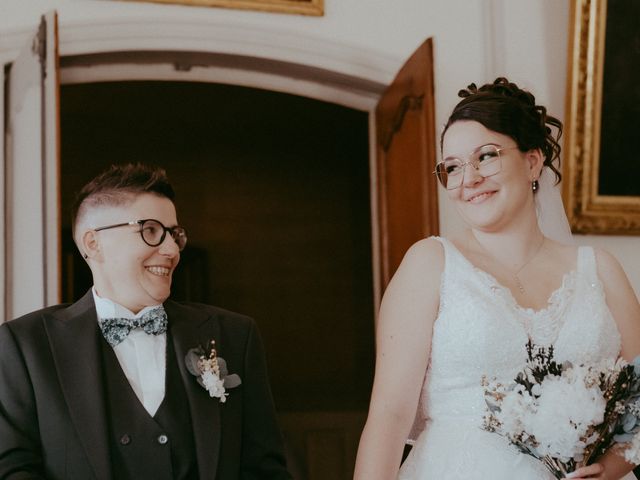 Le mariage de Oriane et Katia à La Réole, Gironde 48