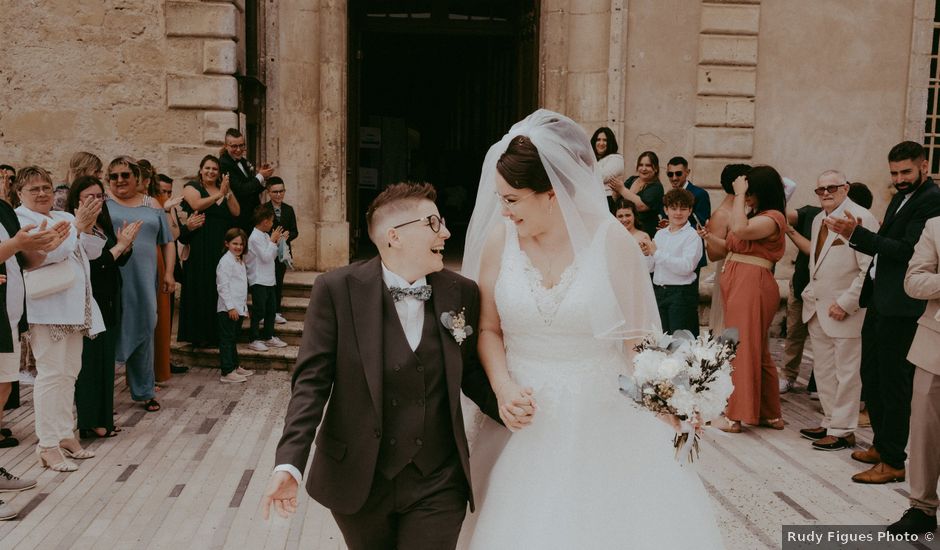 Le mariage de Oriane et Katia à La Réole, Gironde