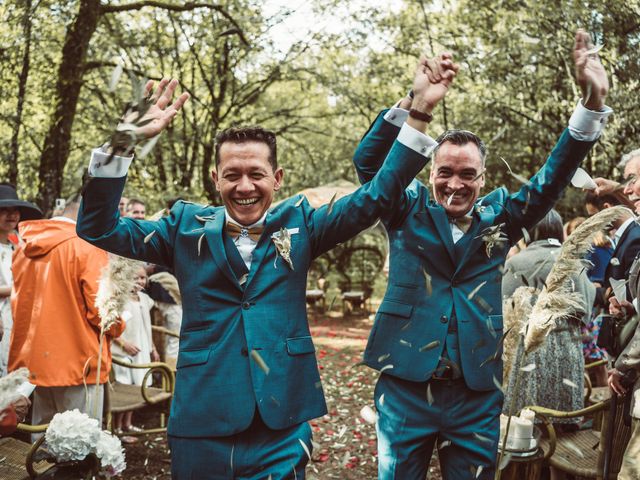 Le mariage de Franck et Julien à Négrondes, Dordogne 106