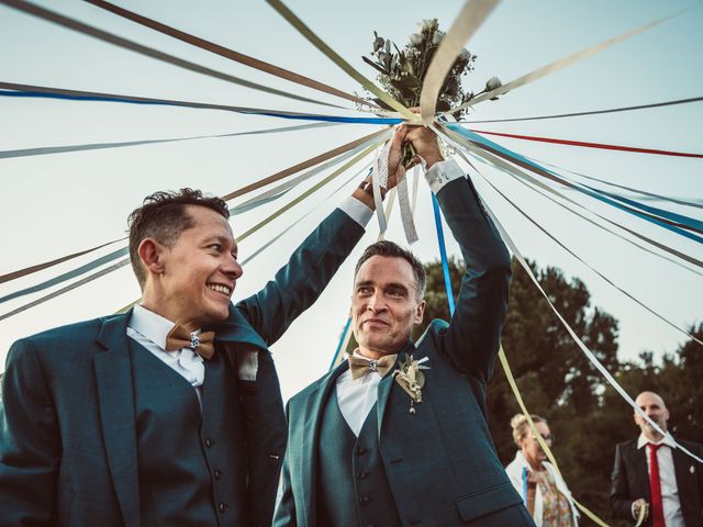Le mariage de Franck et Julien à Négrondes, Dordogne 149