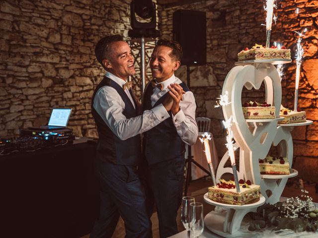 Le mariage de Franck et Julien à Négrondes, Dordogne 163