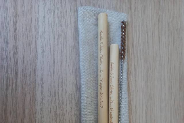 Ogho Paille en bambou personnalisées 4