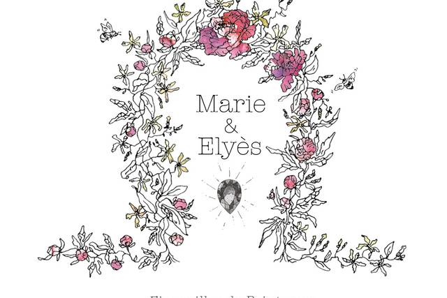 Flowers & Pencils 1