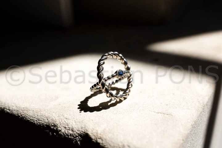 Nos alliances et la cérémonie laïque dans notre jardin : 