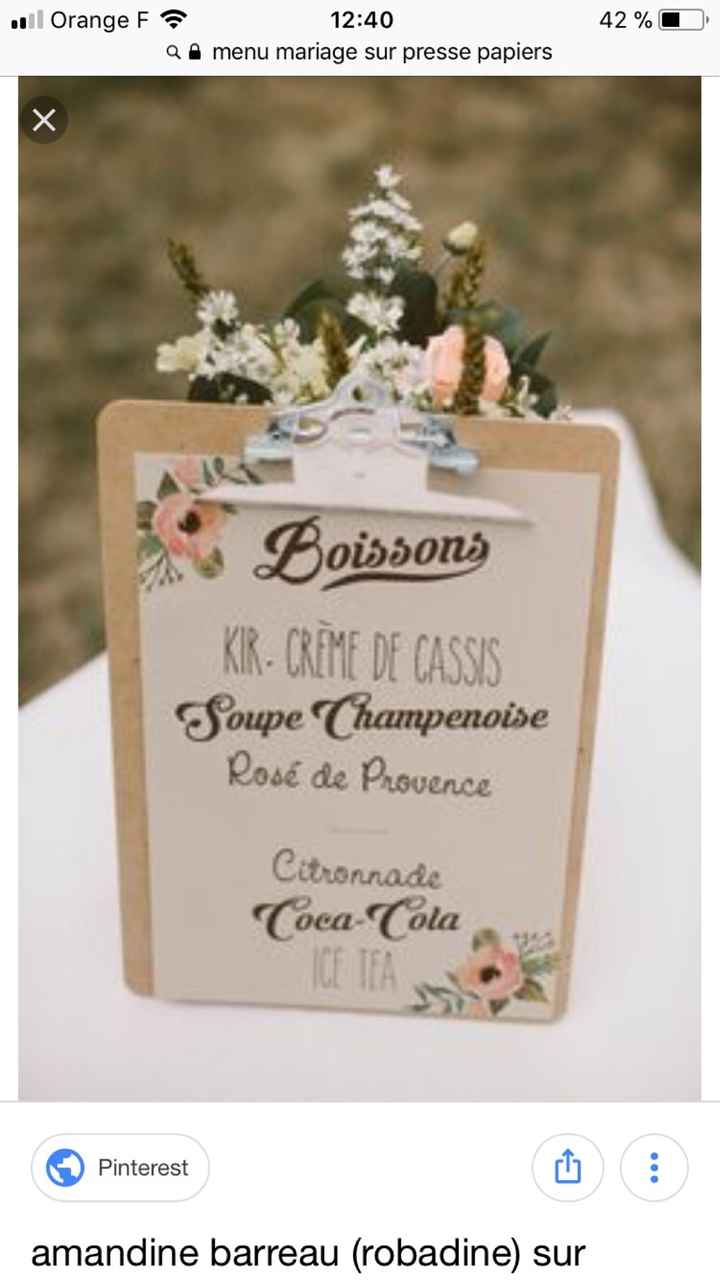  Porte menu original - 1