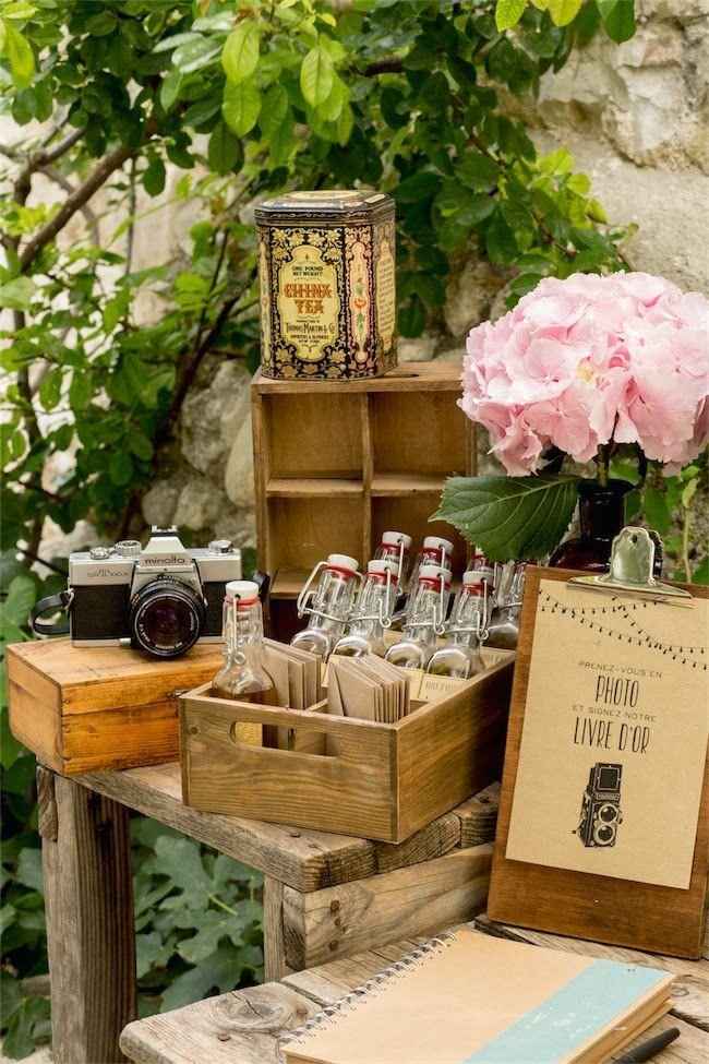 coin cadeaux invités - petits bocaux limonade ou confitures