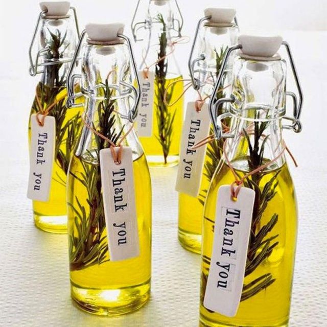 fioles d'huile d'olive