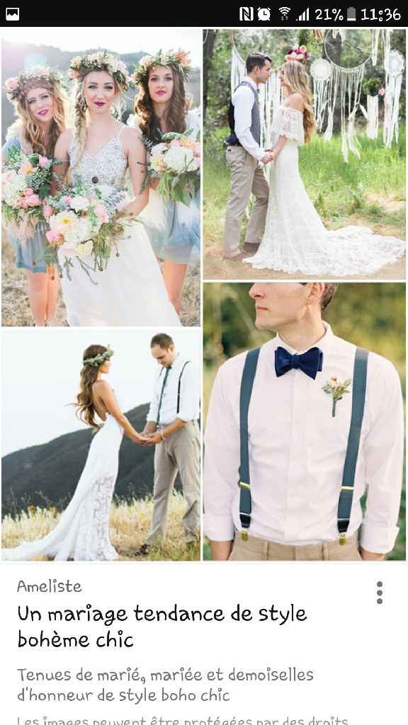 Idée mariage bohème chic - 7