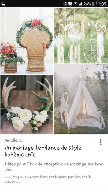 Idée mariage bohème chic - 4