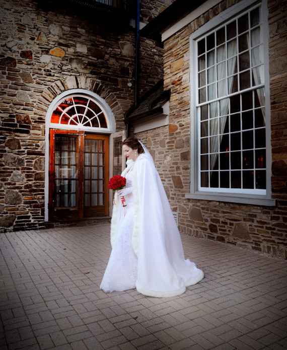 Cape pour mariage hiver - 1