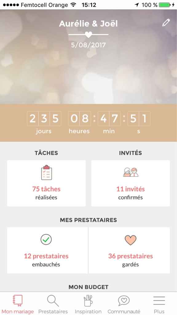 Combien de jours vous reste-t-il avant le grand jour ? - 1