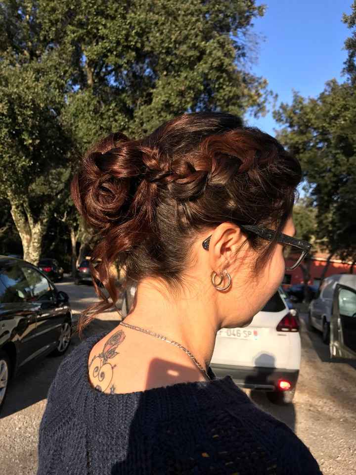 Deuxième essai coiffure offertpour une de mes témoins - 1