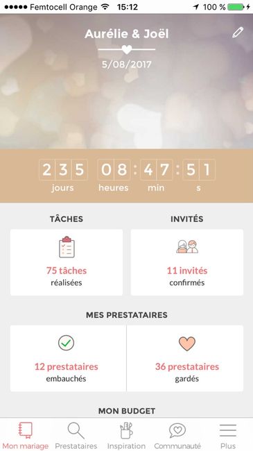 Combien de jours vous reste-t-il avant le grand jour ? - 1