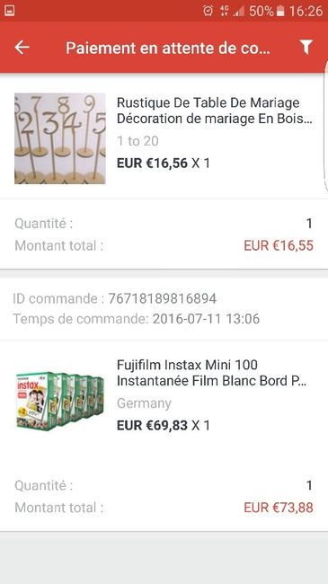 Achat du jour - 1