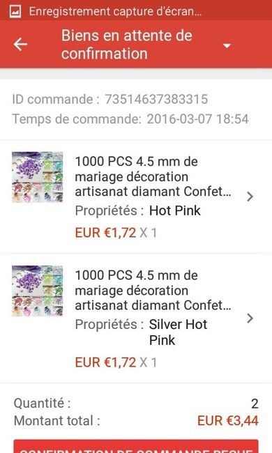 Première commande - 1