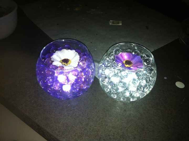 Vases martini perles d'eau et led submersibles ?! - 1