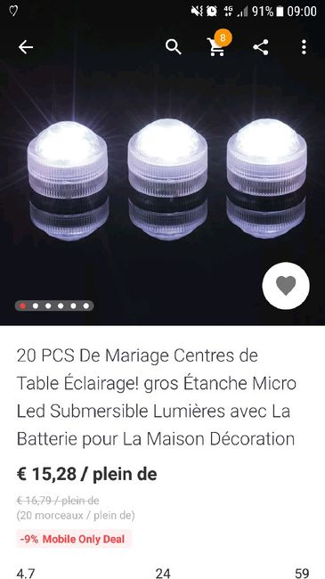 Vases martini perles d'eau et led submersibles ?! - 2