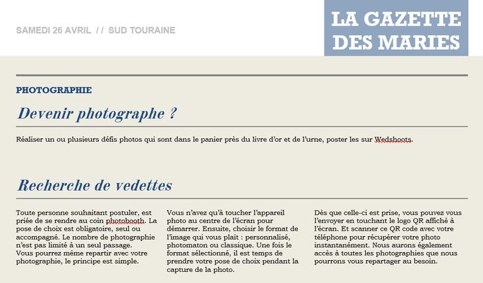 Gazette des mariés 3