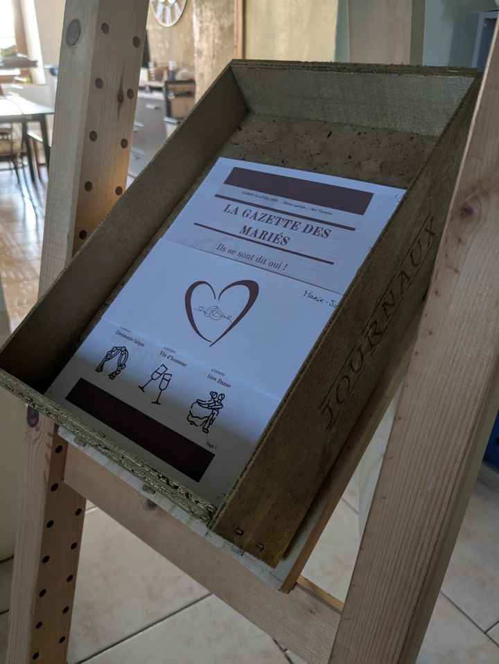 Papier choisi pour la gazette des mariés - 1