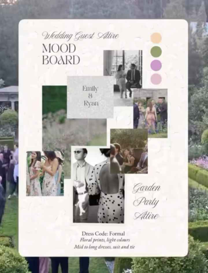 Idee moodboard pour les invités - 1