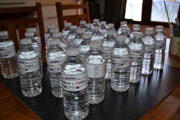 Petites bouteilles d'eau