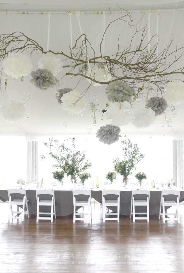suspendu plafond bois/lanternes/pompoms/lampions/ ....