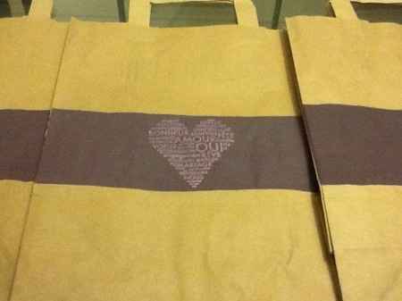 Customisation de nos sacs invités