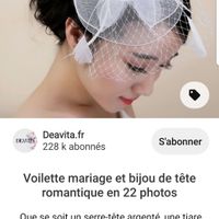 Chapeau bibi mariee. - 1