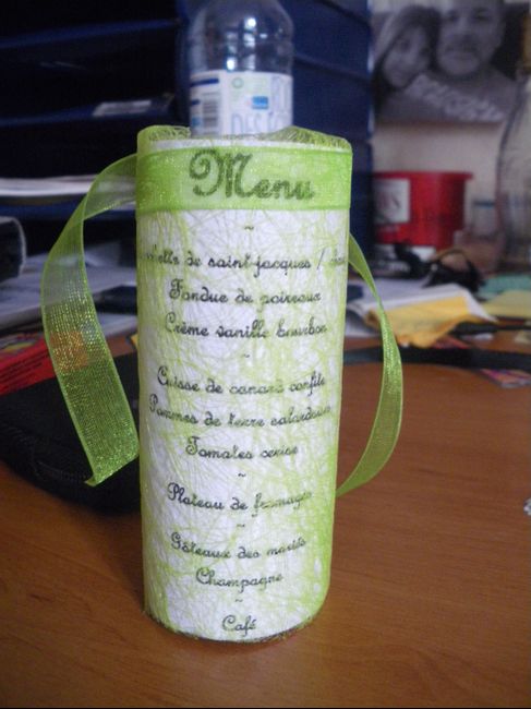 prototype de nos menus