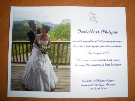 remerciements de mariage magnets