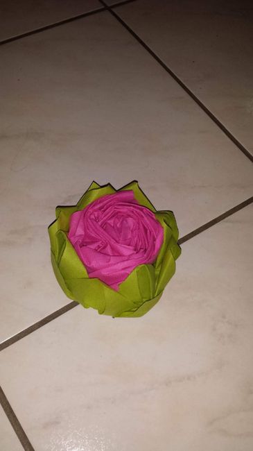 pliage lotus/rose