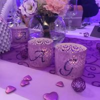 bougeoirs faits main avec nos initiales