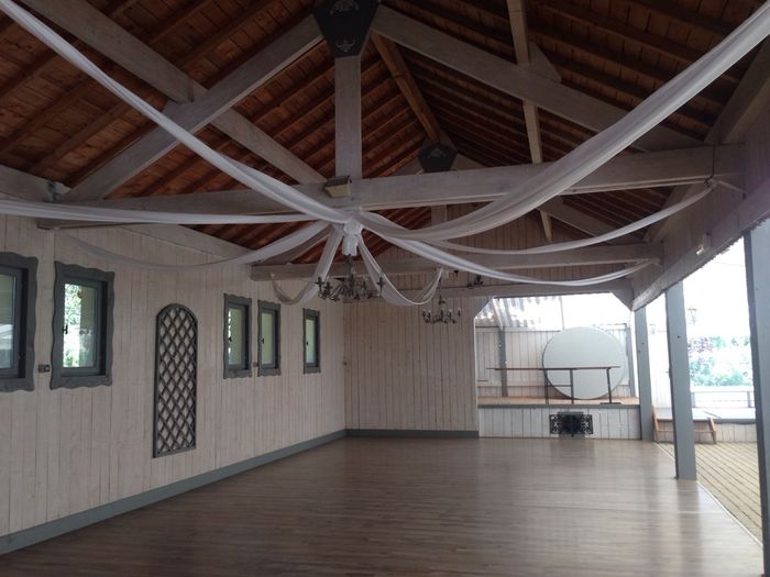 Centre de table champêtre chic rose - 3