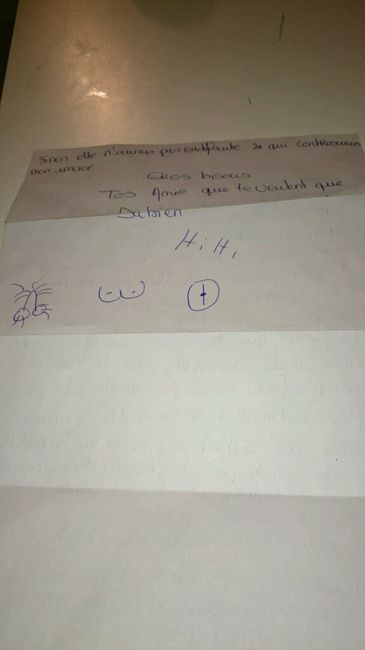 Sa avance à grand pas petite lettre bien sympathique - 1